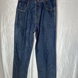 Vintage Gino Green Global Blue Button Fly Jeans Mens 38X32 999 Hip Hop Baggy